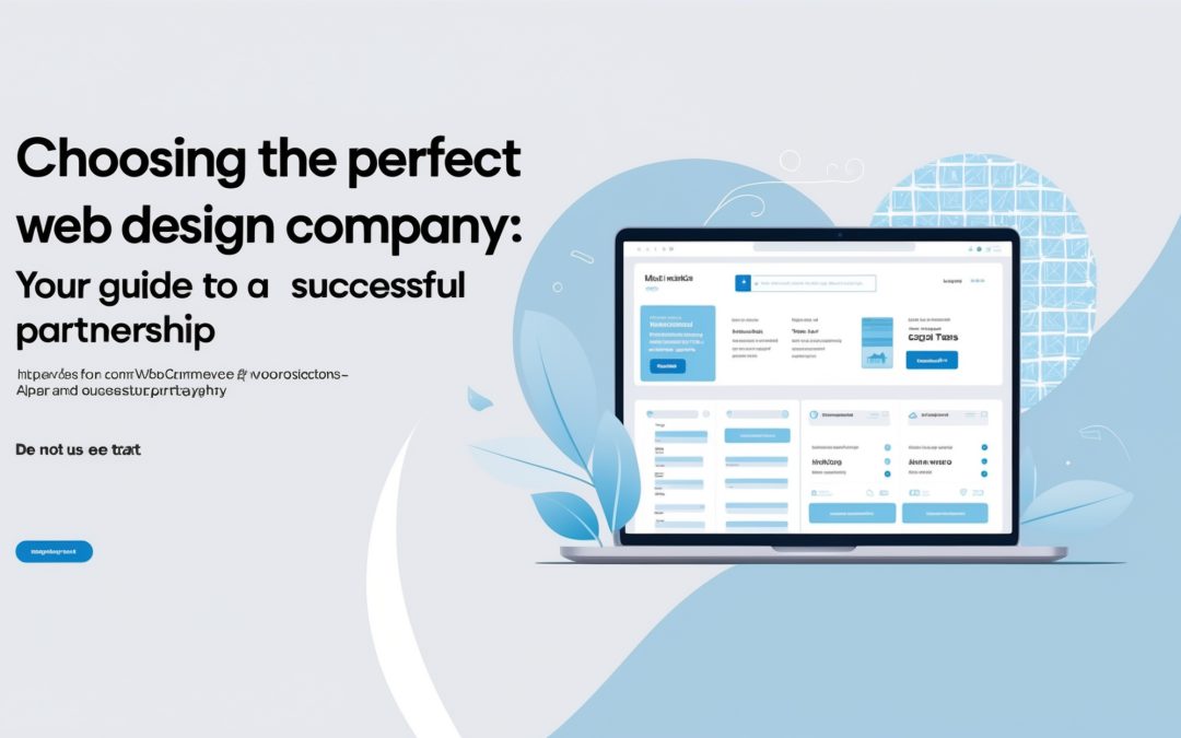 Choosing the Perfect Web Design Company: Your Guide to a Successful Partnership