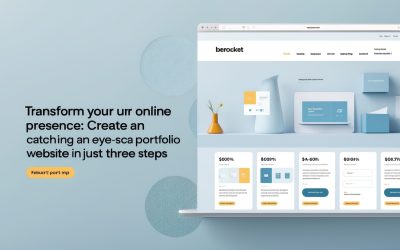 Transform Your Online Presence: Create an Eye-Catching Portfolio Website in Just Three Steps
