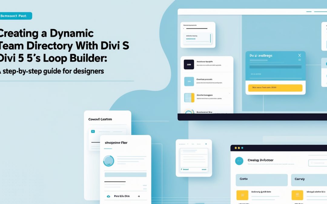 Creating a Dynamic Team Directory with Divi 5’s Loop Builder: A Step-by-Step Guide for Designers