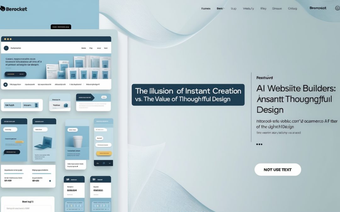 AI Website Builders: The Illusion of Instant Creation vs. the Value of Thoughtful Design
