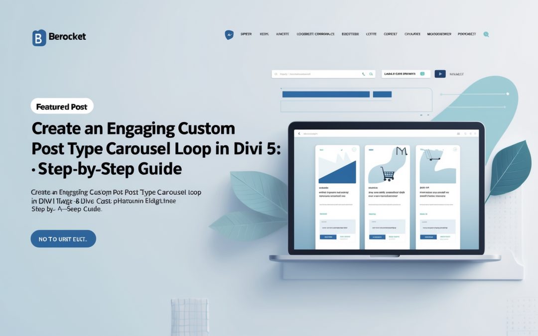 Create an Engaging Custom Post Type Carousel Loop in Divi 5: A Step-by-Step Guide