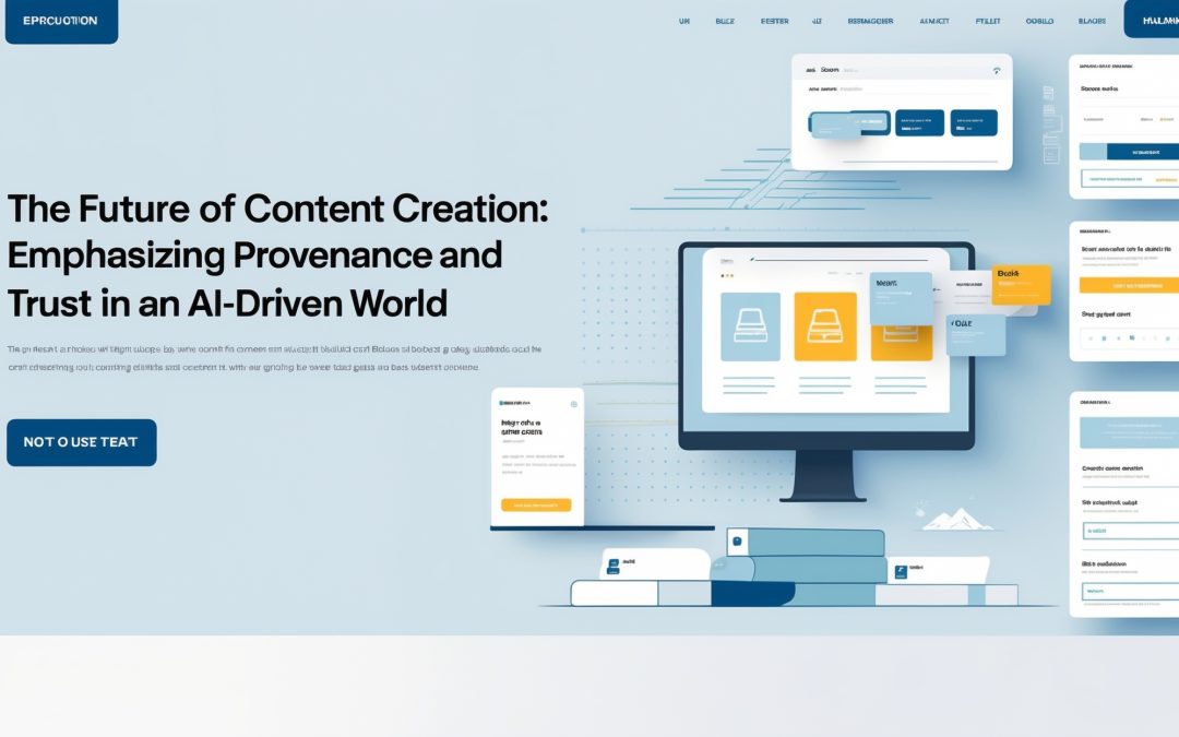 The Future of Content Creation: Emphasizing Provenance and Trust in an AI-Driven World