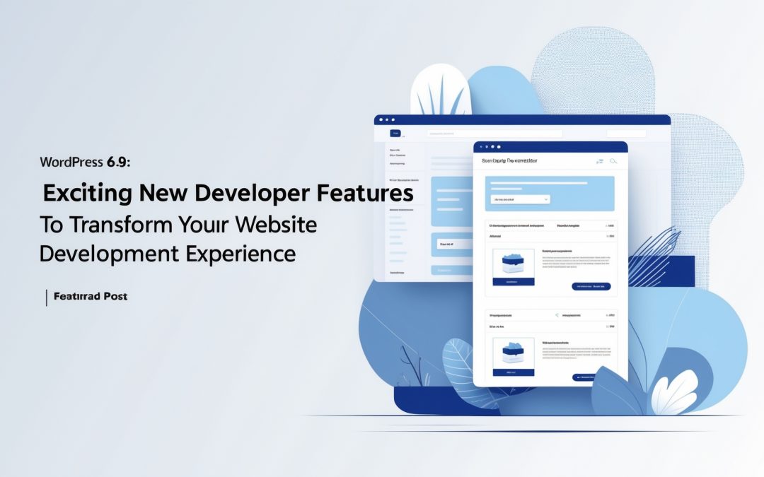 WordPress 6.9: Exciting New Developer Features to Transform Your Website Development Experience