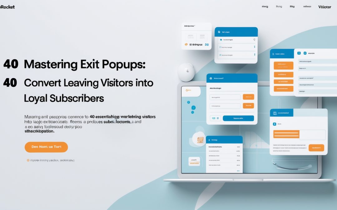 Mastering Exit Popups: 40 Essential Tips to Convert Leaving Visitors into Loyal Subscribers