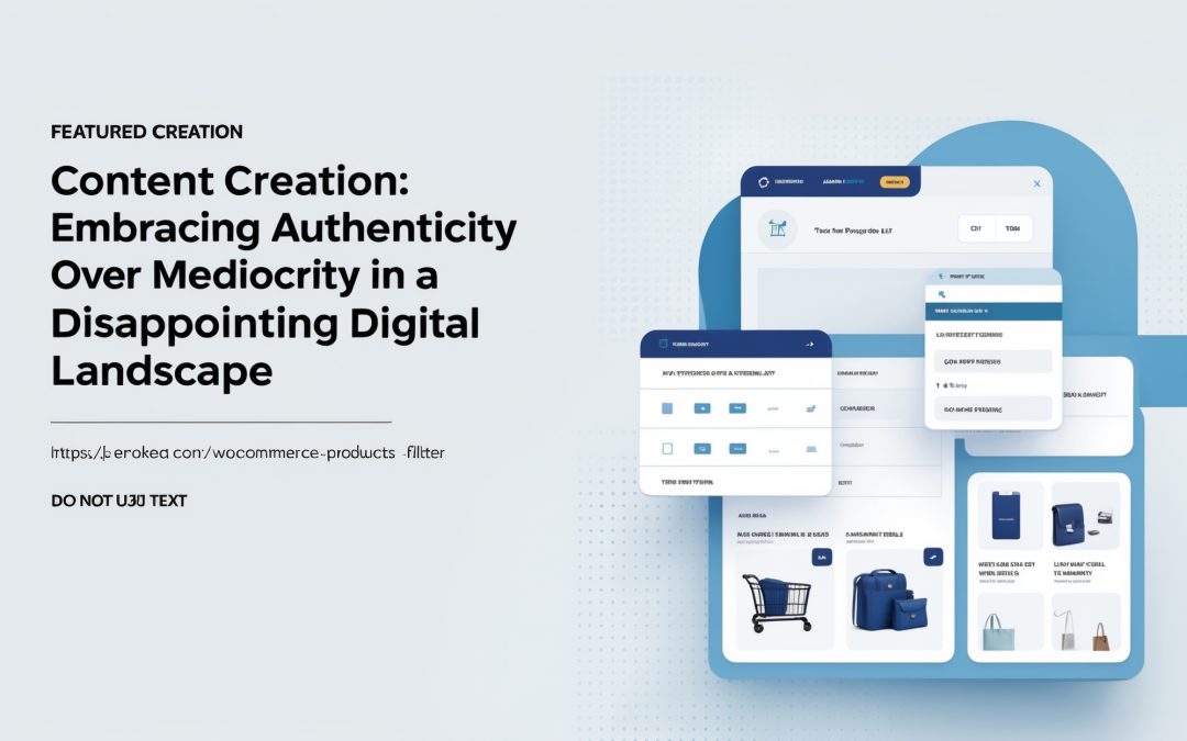 Content Creation: Embracing Authenticity Over Mediocrity in a Disappointing Digital Landscape