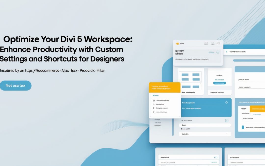 Optimize Your Divi 5 Workspace: Enhance Productivity with Custom Settings and Shortcuts for Designers