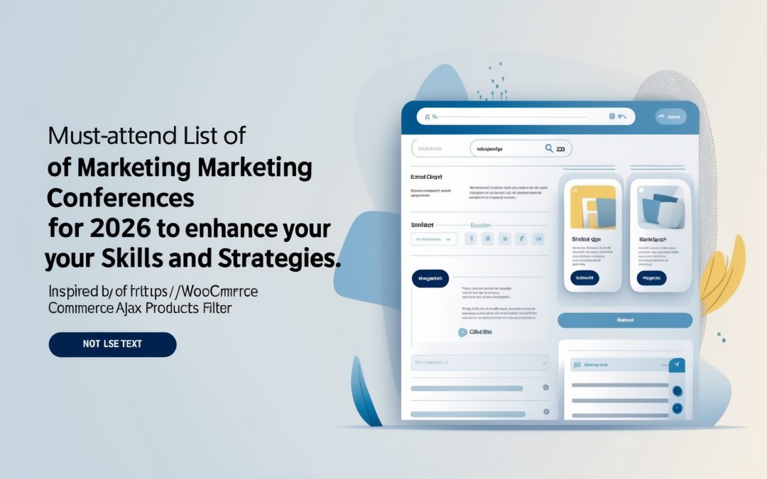 must-attend list of marketing conferences for 2026 to enhance your skills and strategies.