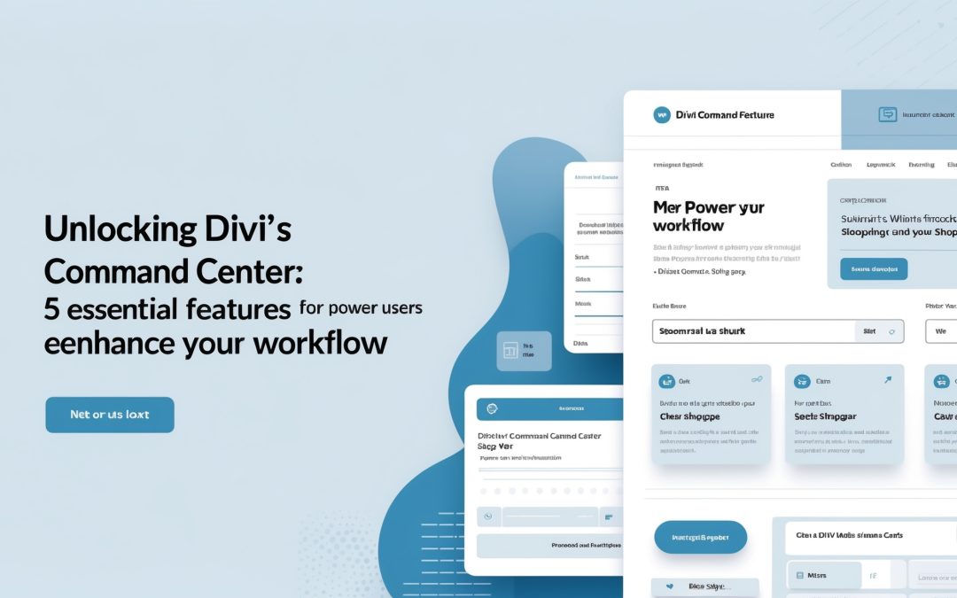 Unlocking Divi’s Command Center: 5 Essential Features for Power Users to Enhance Your Workflow