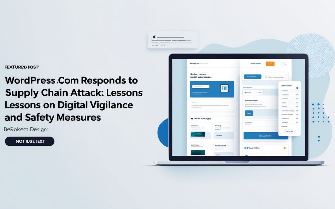 WordPress.com Responds to Supply Chain Attack: Lessons on Digital Vigilance and Safety Measures